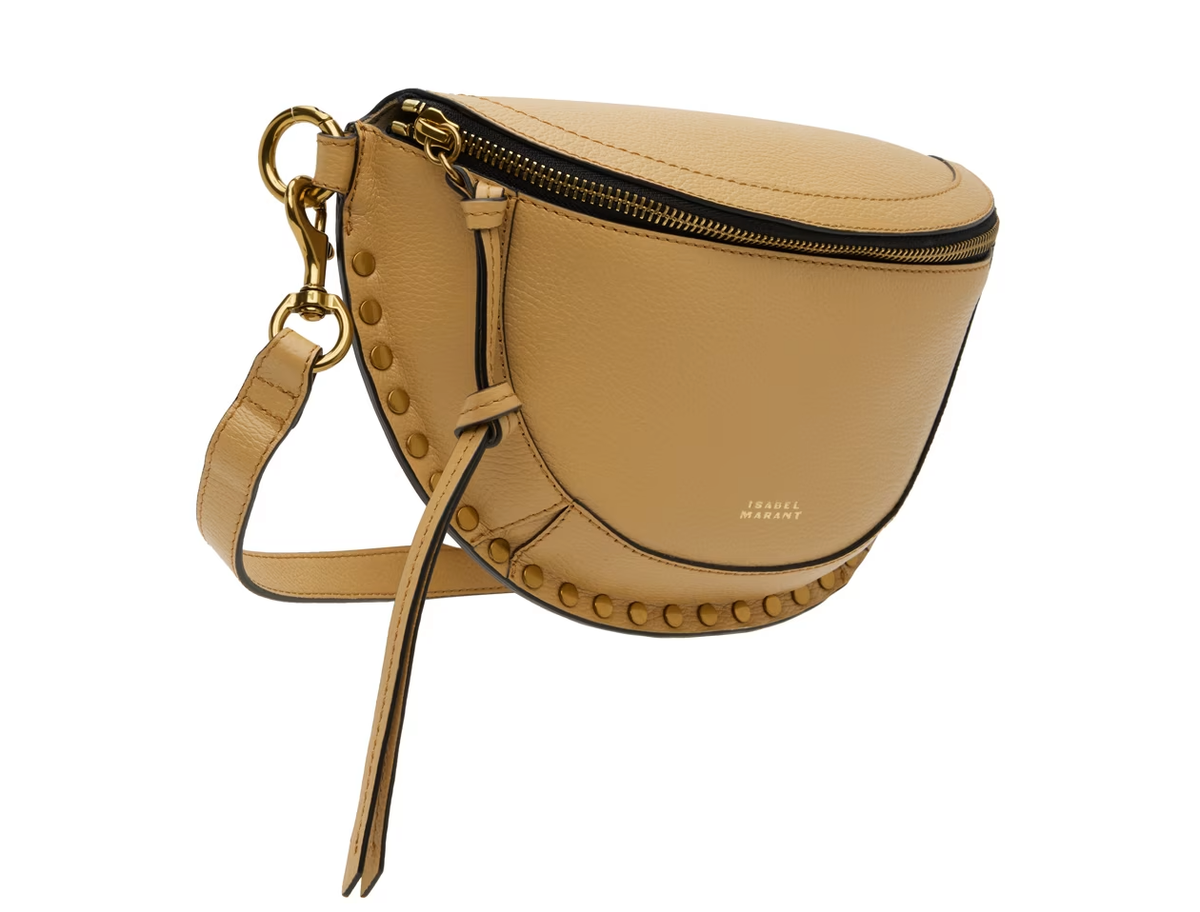 Isabel Marant Studded Skano Leather Belt/Shoulder Bag MSRP$860