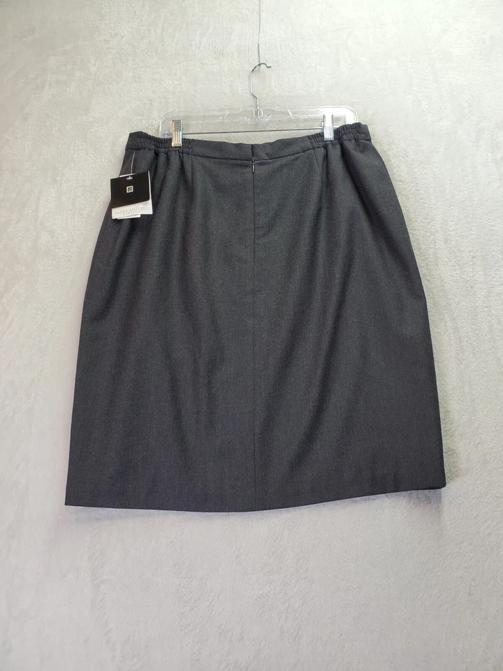 Faldas Valerie Stevens II Línea A Mujer Talla 18W Gris Elastizadas Forradas Lana Cremallera Trasera Foto 2 de 4