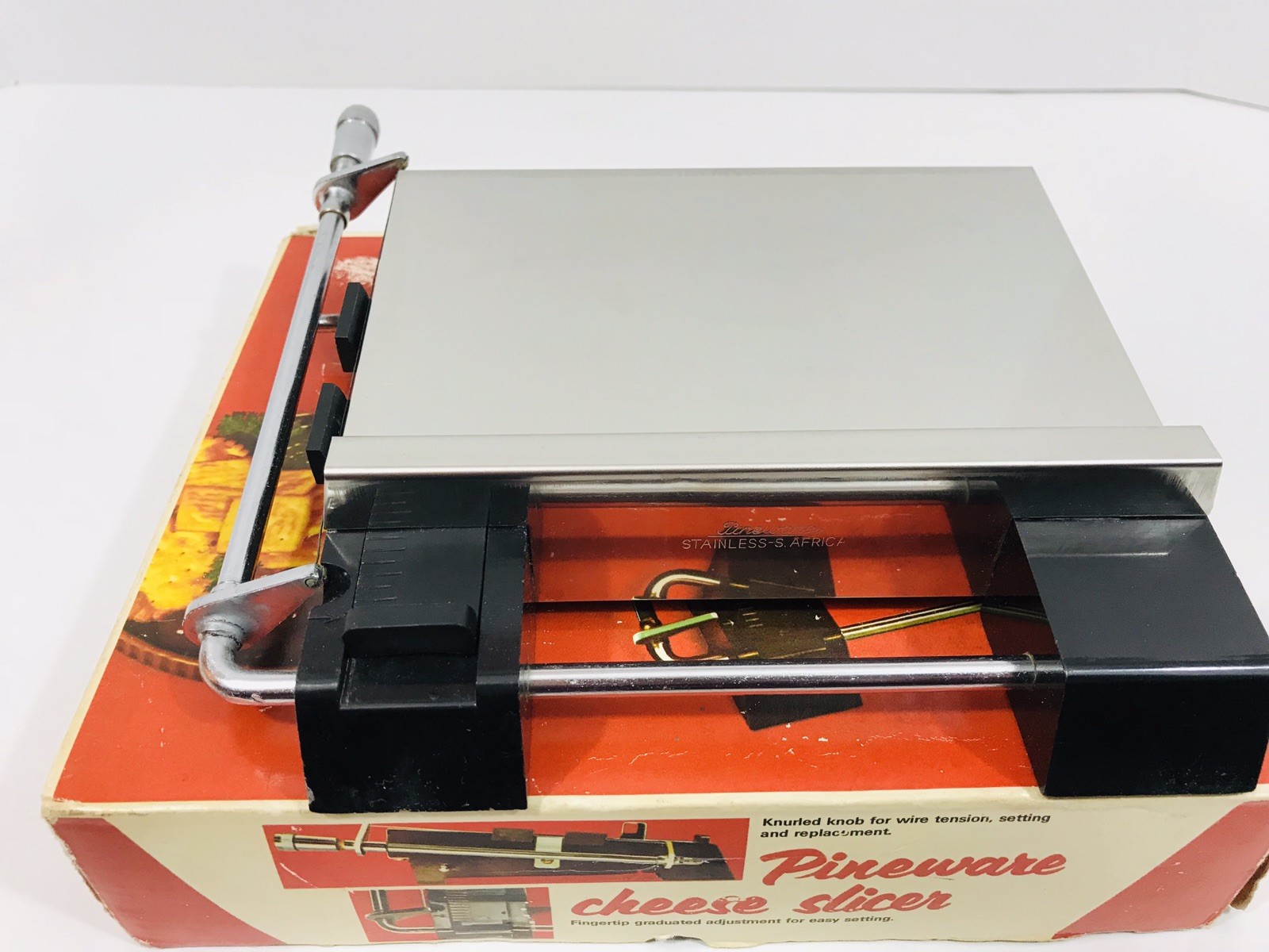 Vintage Pineware Cheese Slicer Stainless Steel Made In South Africa