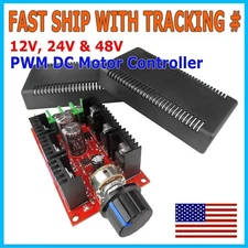 PWM DC Motor Speed Controller Adjustable Variable Switch HHO Driver 12V 24V 48V