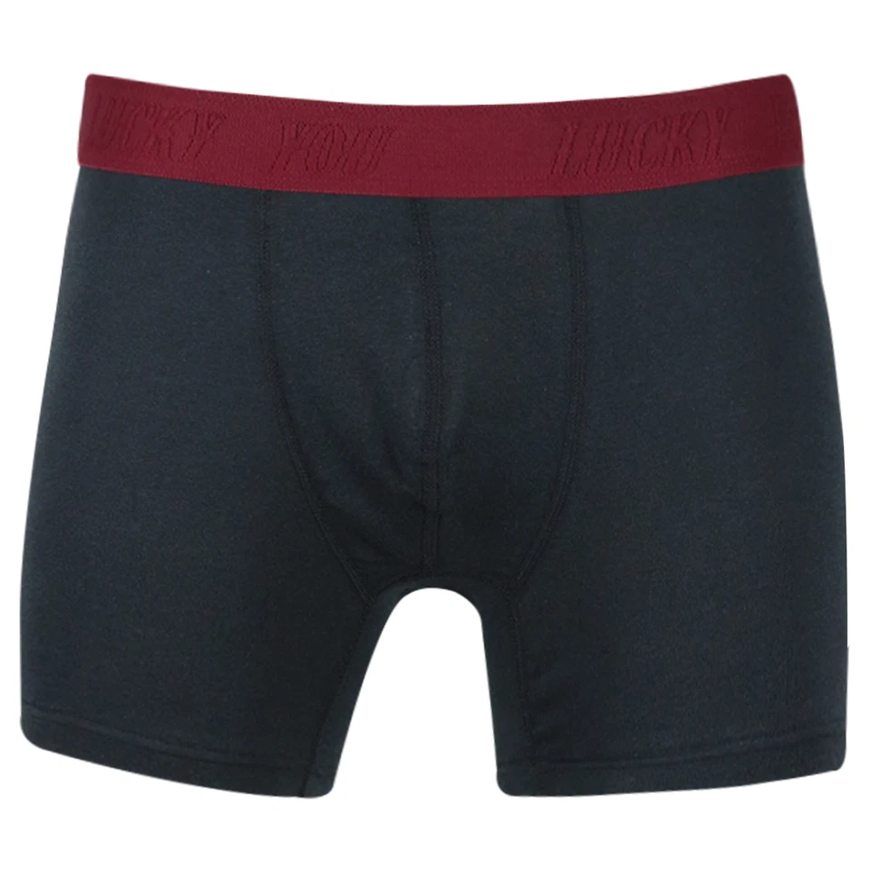 Paquete de 4 calzoncillos boxer Lucky Brand gris oscuro multicolor cintura para hombre (S01) Foto 2 de 4