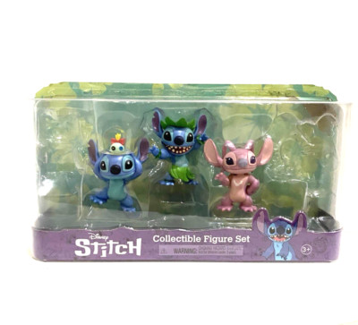 Disney Lilo & Stitch Collectible Figure Set Angel Hula Stitch Scrump Missing 1