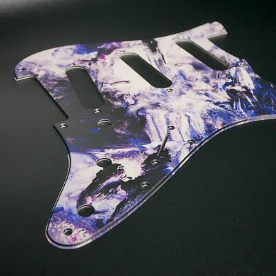 Fender Strat Schlagbrett   Ink Marble   Custom Pickguard   Grafik   Stormguitar