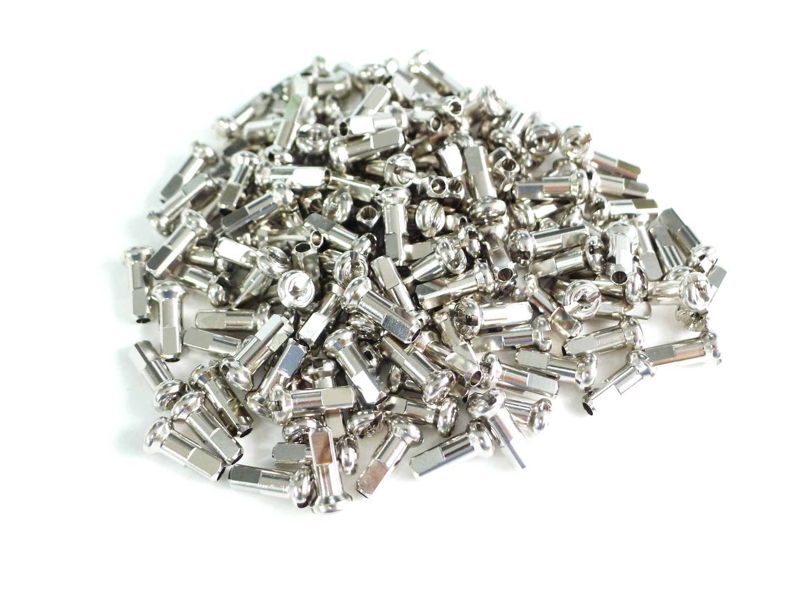 DT Swiss 1.8 x 12mm Silver Brass Nipples Bag of 100