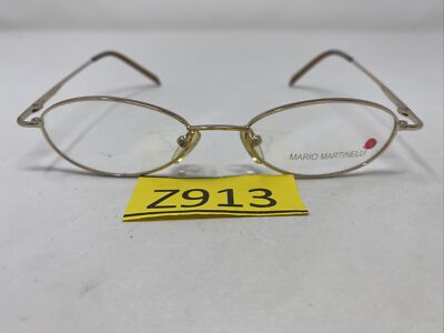 Mario Martinelli Shelly Gold 47-19-135 Full Rim Metal Eyeglasses