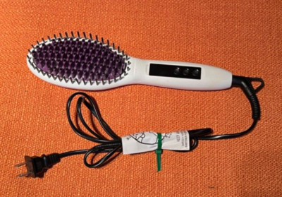 InStyler Straight Up Ceramic Heated Straightening Brush Intertek Tested Works!