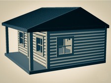 "The Outdoor Series" - Cabin 5 - Camping - Modeled in Color - Z Scale 1:220 3D