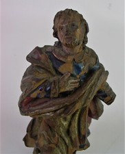 - antike Schnitzfigur - 18./19. Jhd - Reste alter Fassung - Restaurierungsobjekt