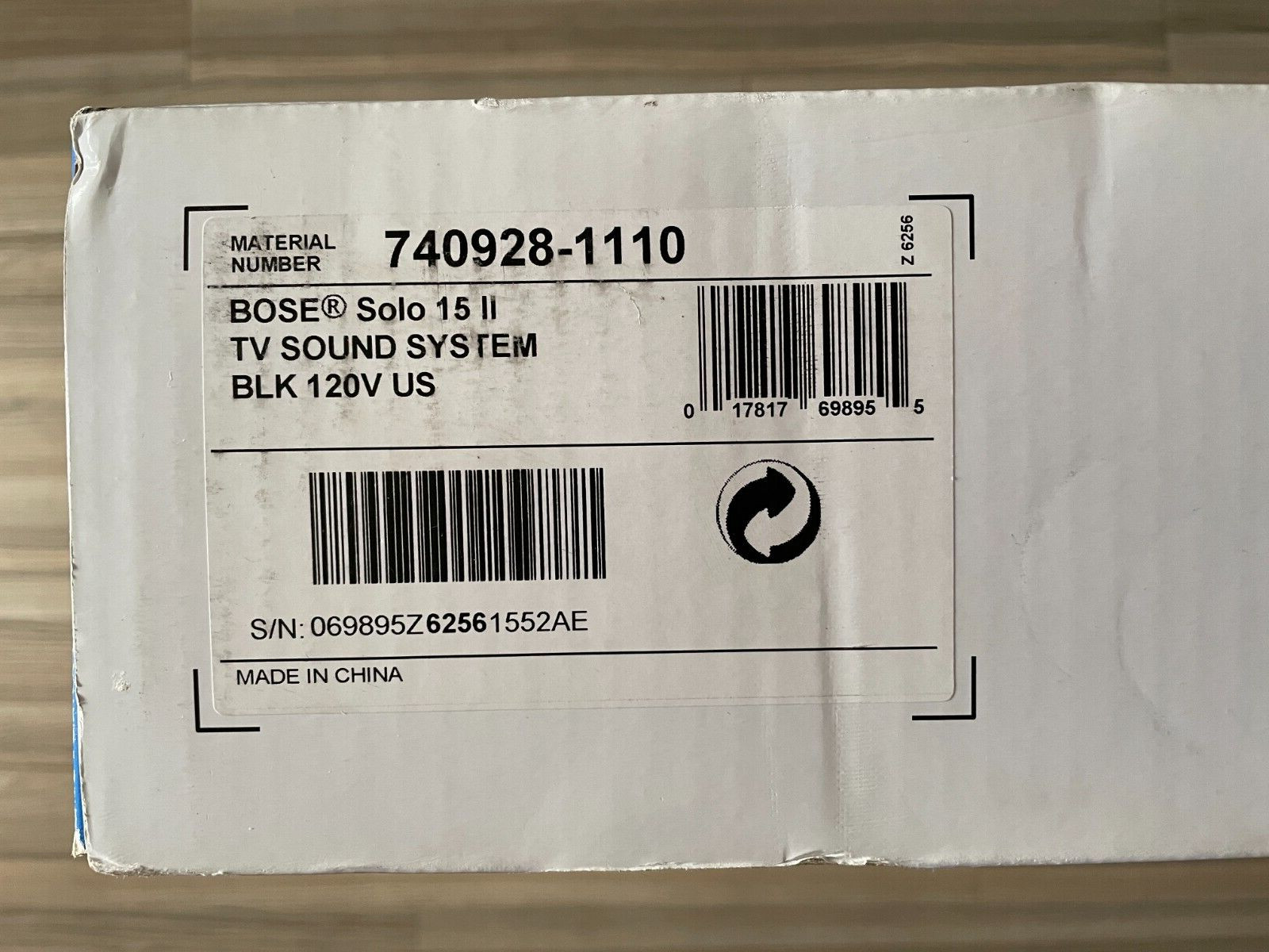 BOSE Solo 15 Series II TV Sound System Bluetooth Universal Remote Factory Sealed