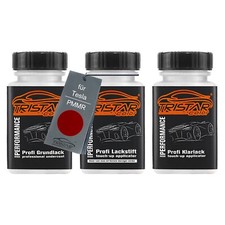 Autolack Lackstift Set für Tesla PMMR Sunset Red Perl Muir Red Perl 3 x 50ml