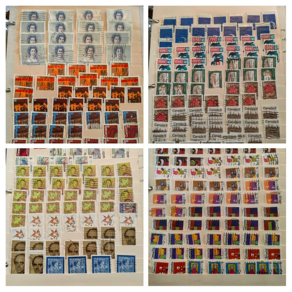 Enorme colección de estampillas de Canadá de los años 60 70 y 80 usadas de la reina Isabel II Foto 2 de 4