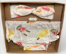 Brand New Mud Pie Boutique Summer Popsicle Baby Bloomer Headband Set 0-6M