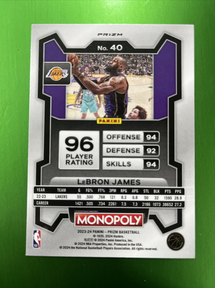 その他 PURPLE PRIZM /50 LEBRON JAMES 2023-24 Panini Prizm Monopoly LEBRON JAMES Purple Wave Prizm