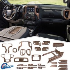 Car Wood Grain Decor Cover Trim for Chevy Sil...