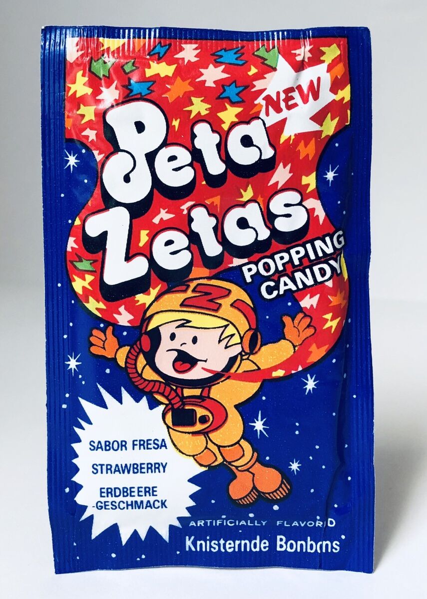 Vintage 1988 Zeta Espacial PETA ZETAS Popping Candy Vintage 1988 Zeta Espacial PETA ZETAS Popping Candy