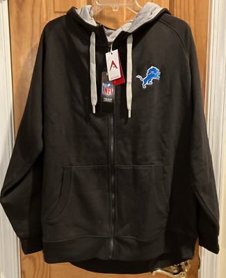 Antigua Detroit Lions NFL Team Apparel  Hoodie Jacket size Men's XL NWT $69.99