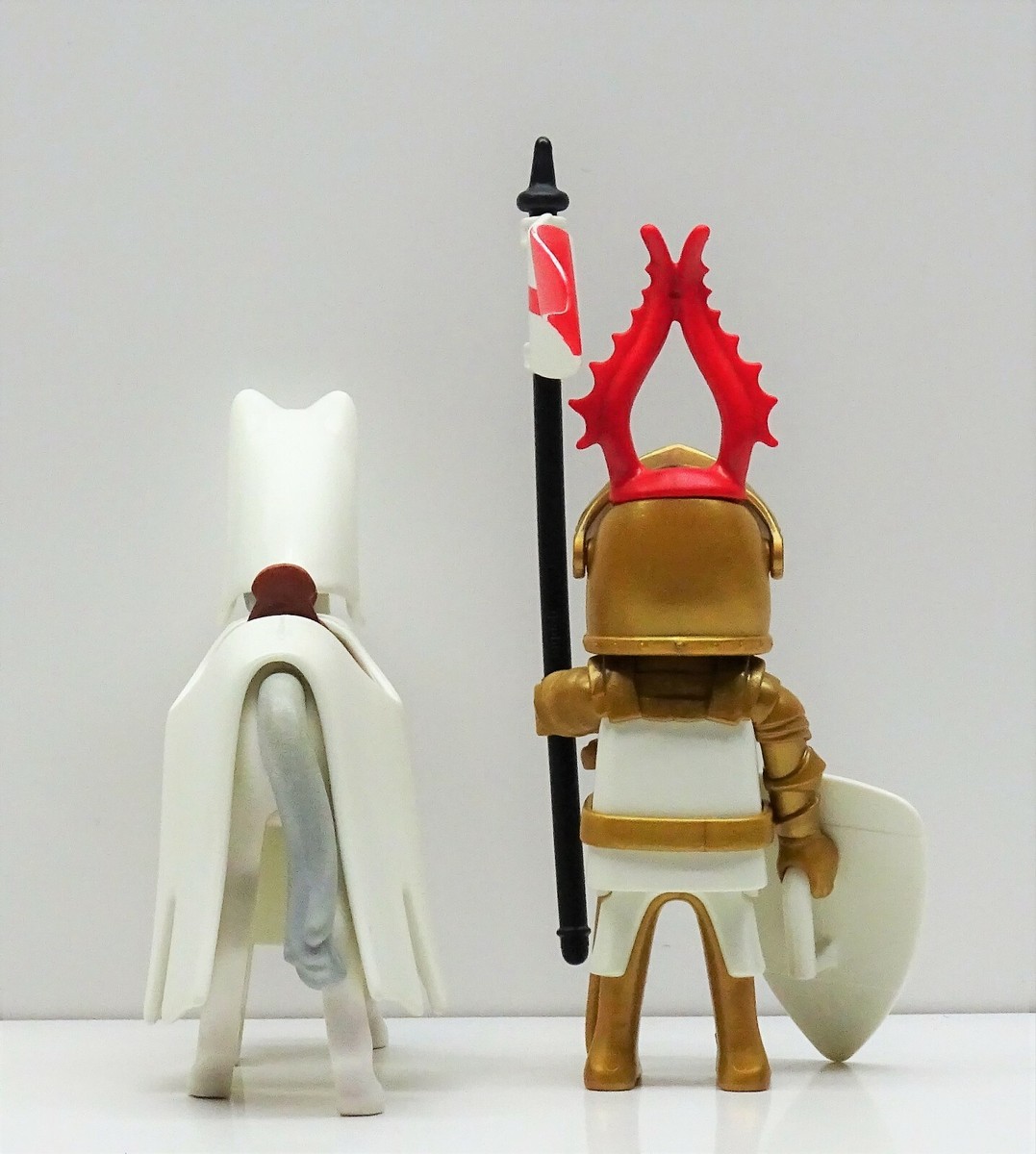 5 X ARCHERS TEMPLIERS PLAYMOBIL Chevaliers Templier Croisé Personnalisé RAR