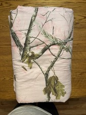 RealTree Pink Camo Twin Bedding Set 7 Piece Comforter Set  Shower Curtain