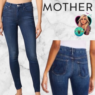 Mother The Looker Skinny Jeans Sz 26 High Rise Lovin Gets Good Dark Wash Revolve