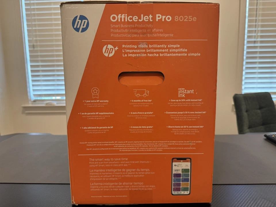 HP OfficeJet Pro 8025e Color Thermal Inkjet All-In-One Printer - Image 4 of 4
