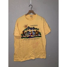 Vintage Montana Nature Shirt What Day Is It Anyway Moose Bear Animal Tee STAINED