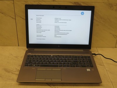 HP Zbook 15 G5 Laptop Intel Core i7-8750H@2.2GHz 24GB RAM *BIOS LOCKED*