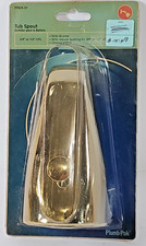 Tub Spout Chrome Plated W/Diverter 3/4" or 1/2" I.P.S. Plumb Pak PP825-31