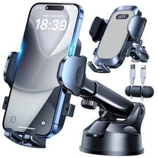  [True Military-Grade] 2025 Upgraded Car Phone Holder 【Safety Certs & No Grey
