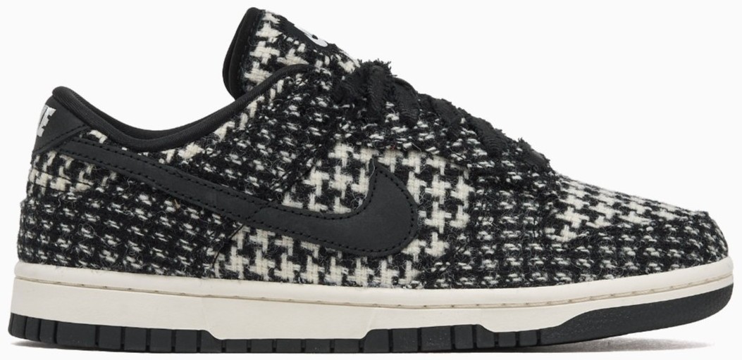 Size 8 - Harris Tweed x Nike Dunk Low Black Phantom W for sale
