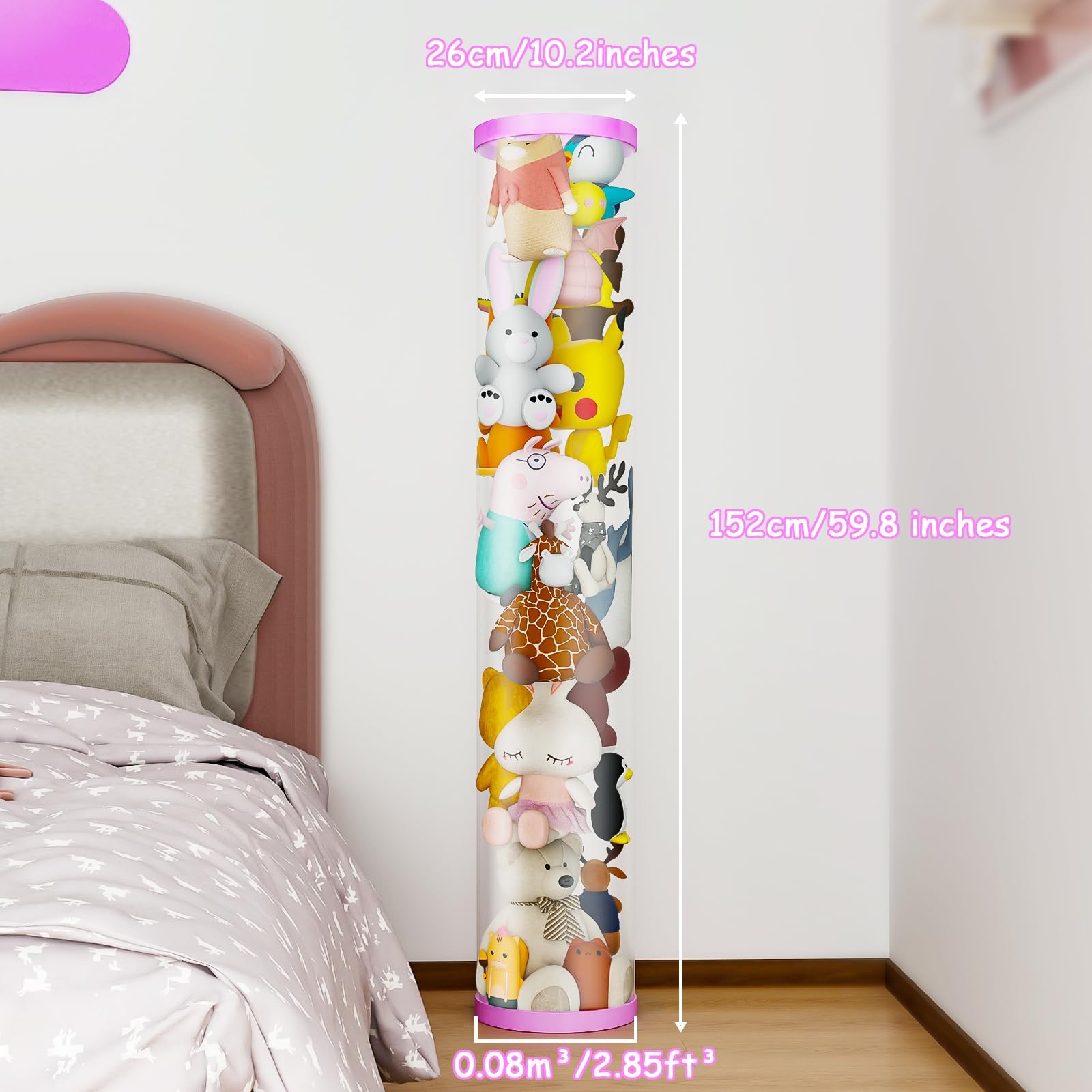 VG1M Stuffed Animal Storage Tube,Stuff Animal Organizer,Stuffed Animal Zoo St