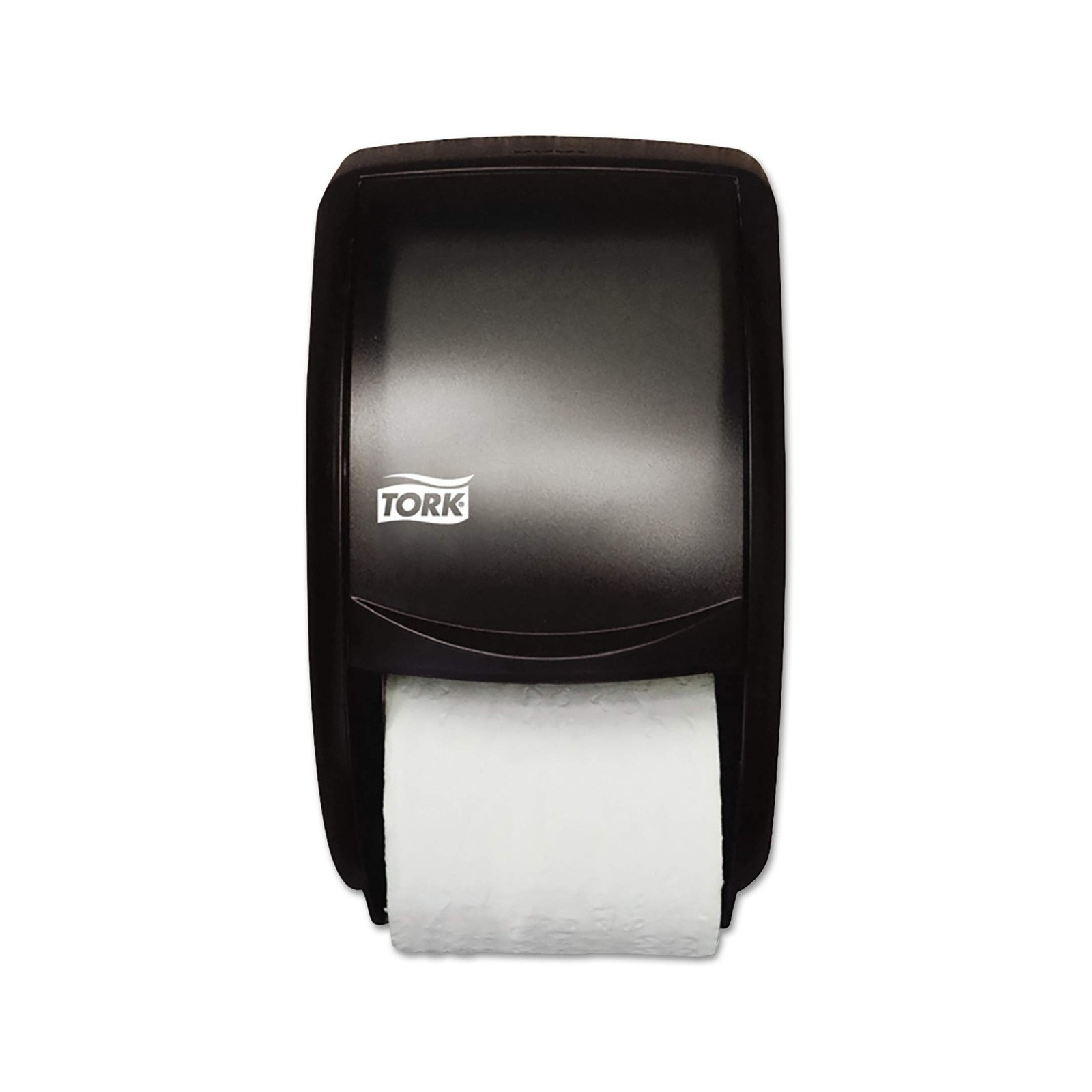 Tork Twin Toilet Paper Roll Dispenser Smoke T24, Modern Look, 55TR