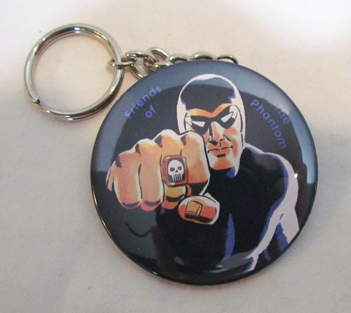 FRIENDS OF THE PHANTOM LEE FALK COMIC HERO KEYCHAIN KEY RING FOB FIST SKULL RING