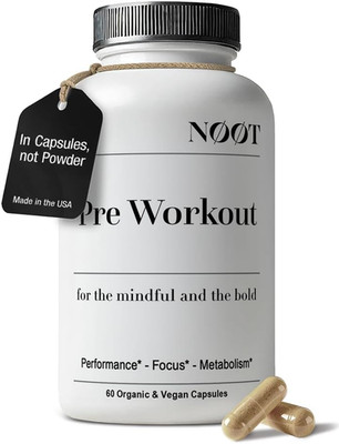 NOOT Pre Workout   Natural Pre Workout Supplement, Caffeine-Free, Preworkout wit
