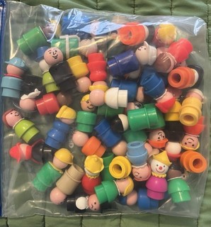 Vintage Fisher Price Little People 50 Different Plastic People Some Rare HTF