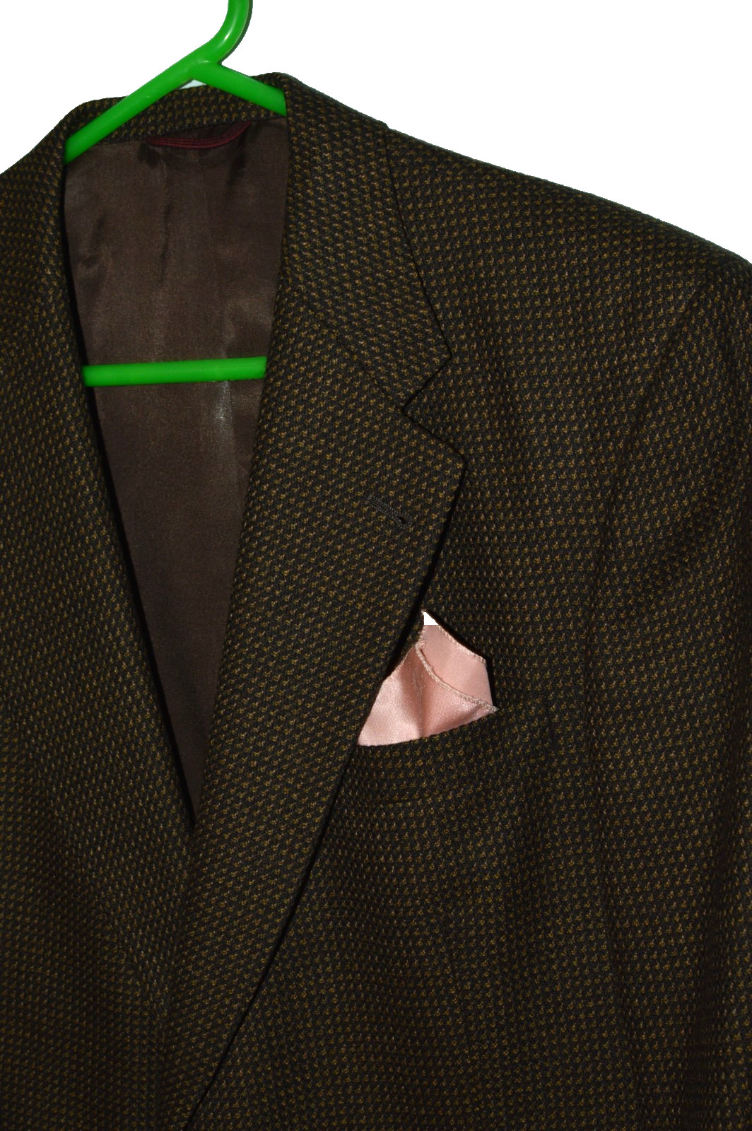 RARE 42R HART SCHAFFNER & MARX Black Tan/Gold Nail head Sport Coat Jacket blazer