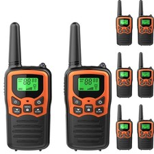 Long Range Walkie Talkie 2-8Set 100 Mile Two Way Radio Charge Headset Waterproof