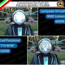 FARO A LED PIAGGIO BEVERLY TOURER ANABBAGLIANTE ABBAGLIANTE H4 POSIZIONE T10