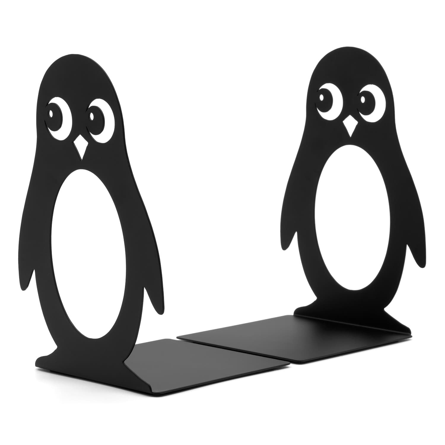 Book Ends Metal Heavy Duty Penguin Shelf Bookends Home Office Shelves 2 Set UK