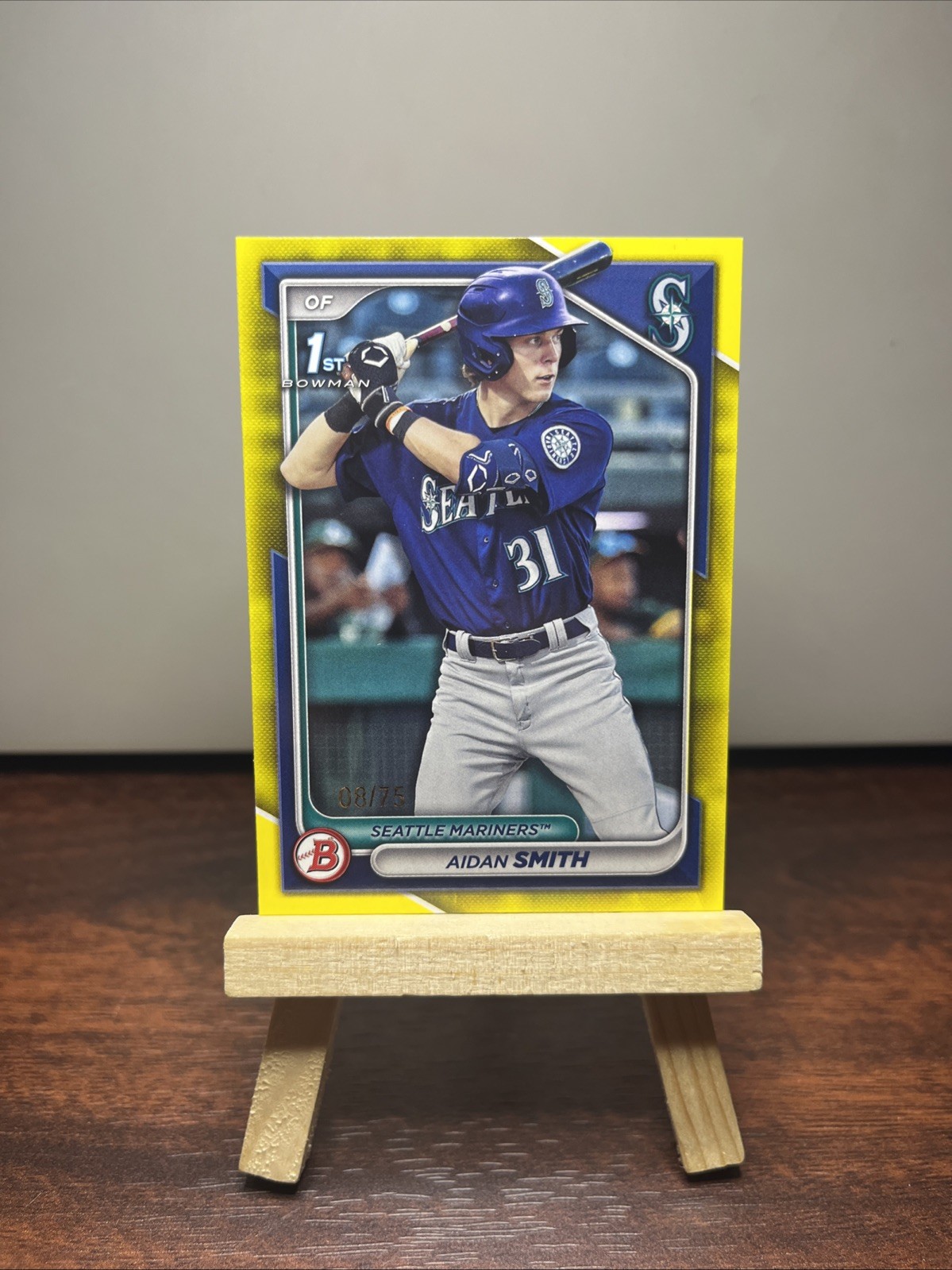 2024 Bowman 1st Aidan Smith 8/75 Yellow Paper
