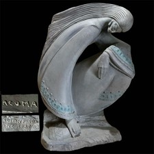1987 Vintage Austin Production Acoma 'Rio De Vida' Sculpture 21.2inch