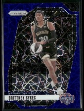 2024 Panini Prizm WNBA #80 Brittney Sykes Blue Velocity Prizms