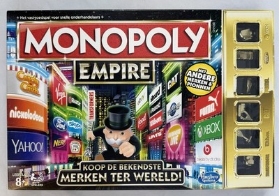 Hasbro Monopoly Empire Imperium Brettspiel Niederländisch Marken Gold-Pionen