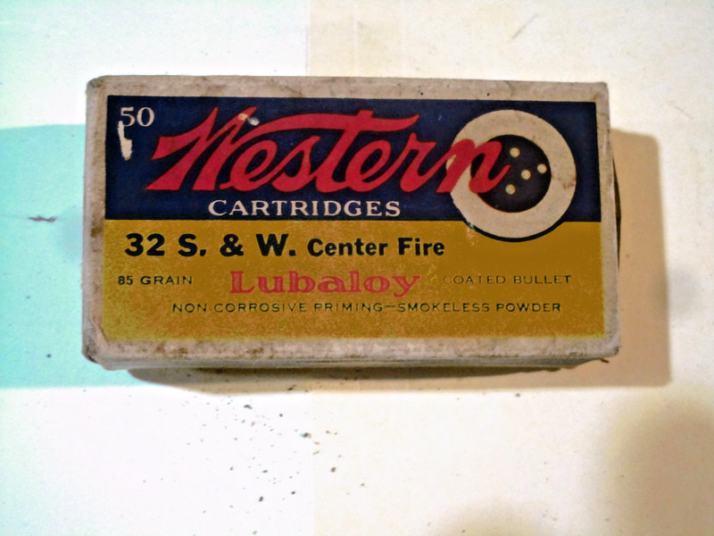 VTG Western 32 S. & W CENTER FIRE  85   Grain Ammo Box