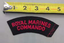 Royal Marine Commando britannique rouge sur arc patch bleu foncé