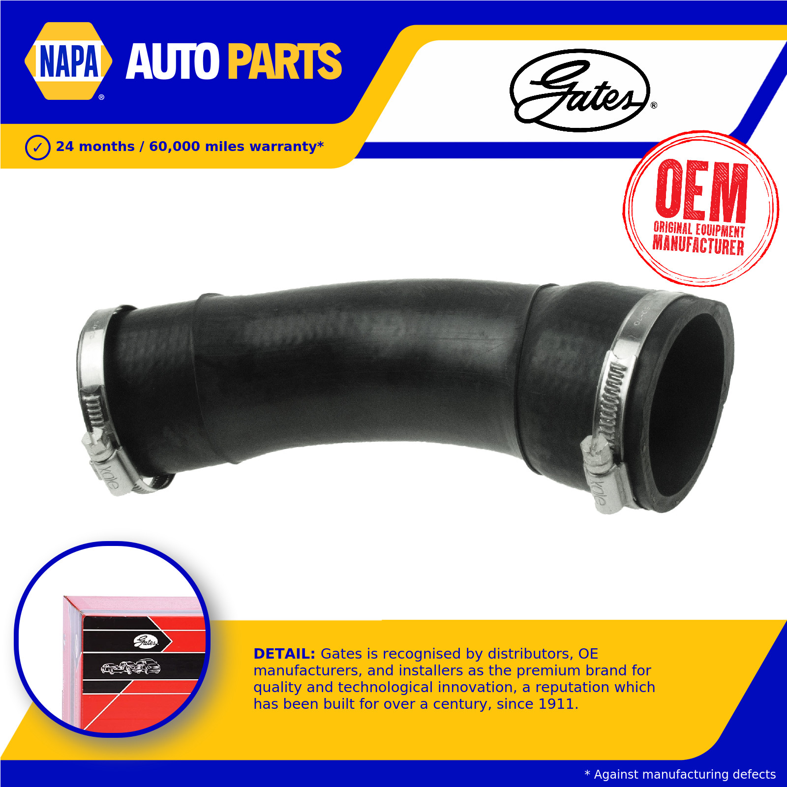 Turbo Hose 09-0288 Gates Charger 4F0145709G 4F0145709L 417710288 Quality New