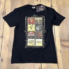 Game Of Thrones HBO Black Short Sleeve Graphic Design T Shirt Size Medium New