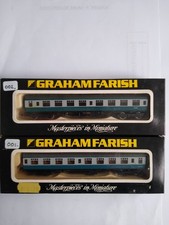 Graham Farish N Gauge - 0685 - 2X - BR 63ft. Mk.1 Corr. 2nd.(SK) Blue/Grey - Box