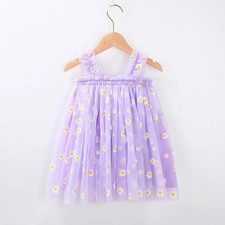 Girls Fashion Sling Embroidered Sweet Dress sz 4yrs