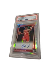 2021 Donruss Optic Jalen Johnson Auto Holo PSA 9