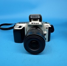 Nikon F50 SLR 35mm Film Camera With 35-80mm Nikon Lens, Silver - Tested